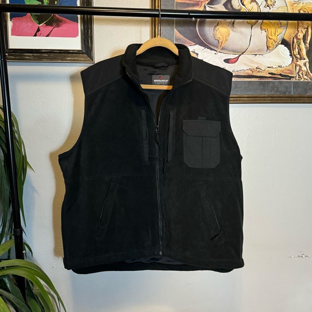 Woolrich Elite Series Tactical Vest CCW Men's XL Black Discreet Conceal Fleece